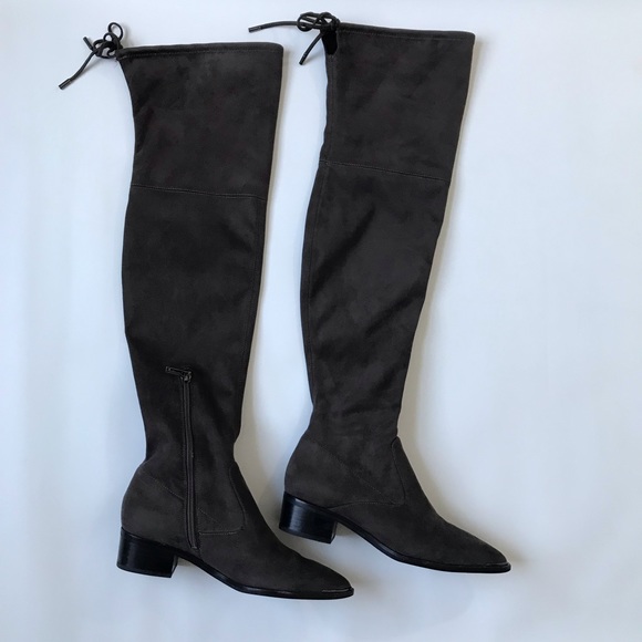 Marc Fisher Gray Yenna Over The Knee Boots - Picture 2 of 8